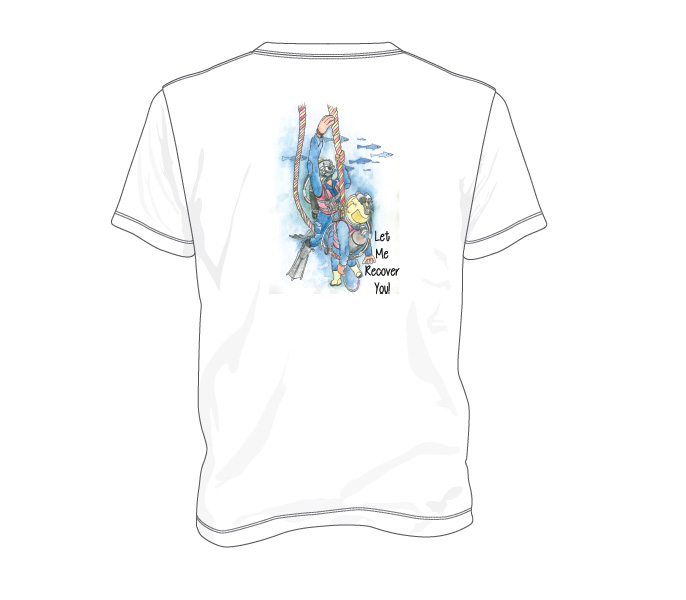 Diver Medic Technician - Cotton T-shirt (Design 1)